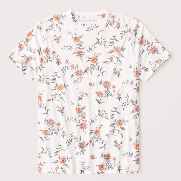 Abercrombie Fitch Mens Floral Shirt 